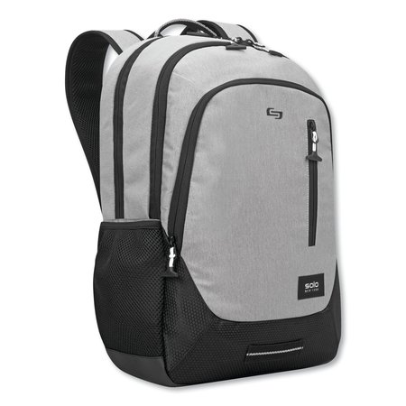 Solo Region Backpack, For 15.6 Laptops, 13 x 5 x 19, Light Gray VAR704-10